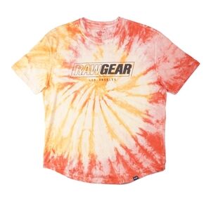 NWT Men's Rawgear Orange Tie-Dye Tee